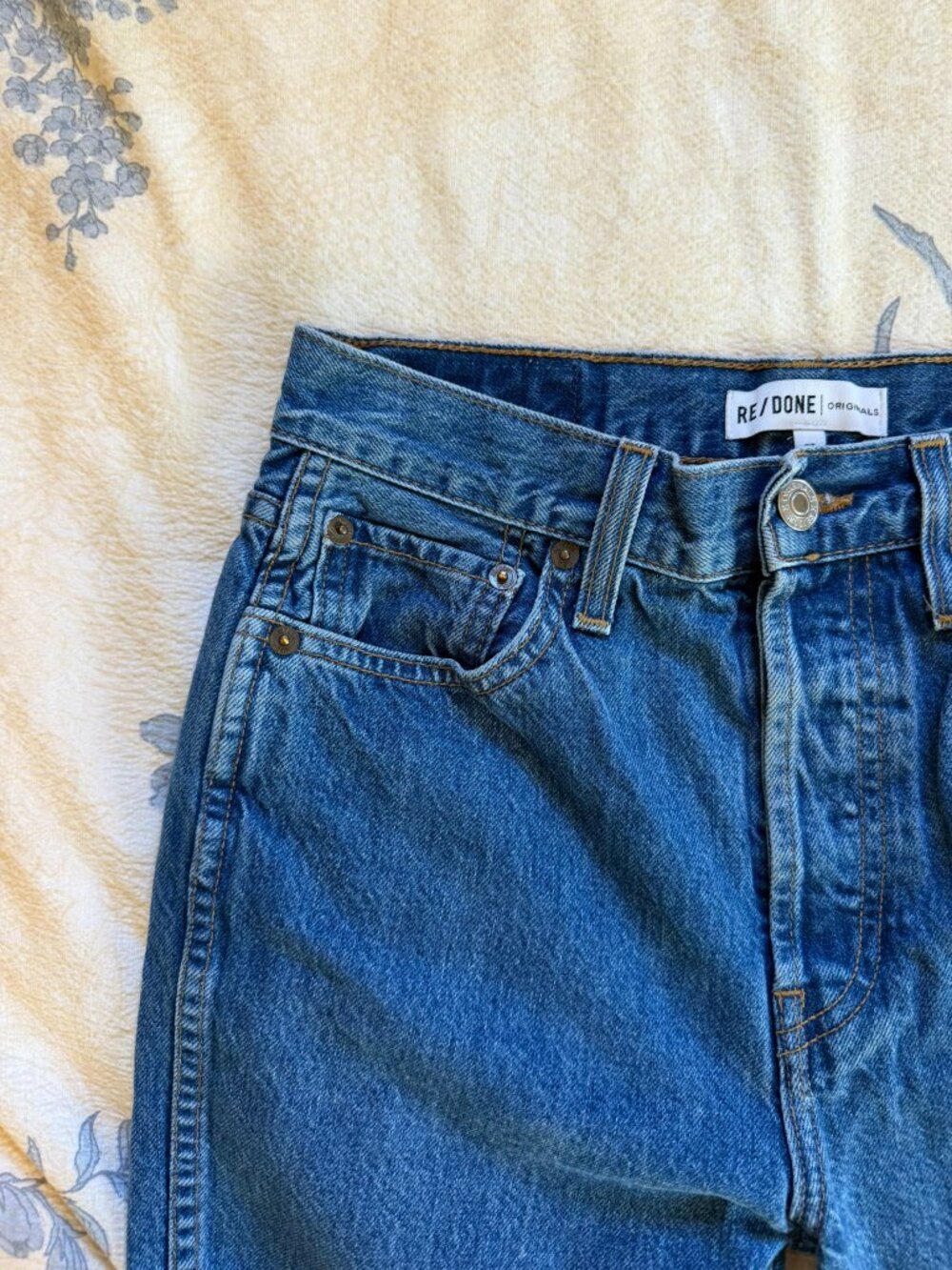 RE/DONE Originals High-Rise Cropped Jeans – Size 27 - Picture 5 of 8